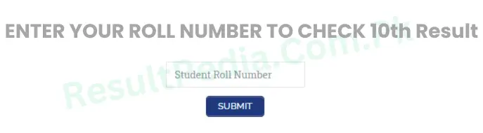 check 10th result by roll number