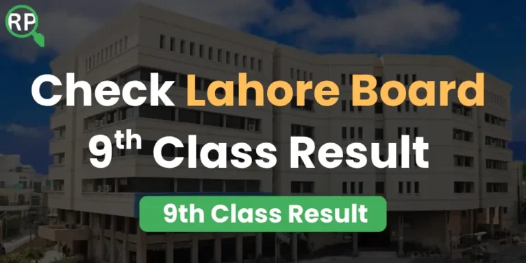 Lahore Board 9th Class Result 2026