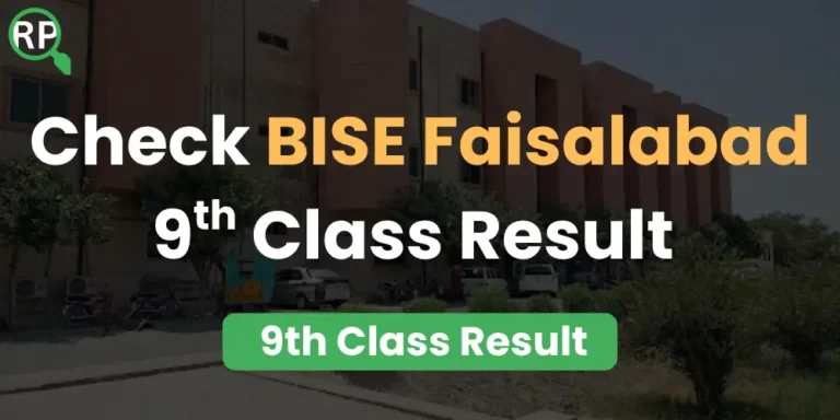 BISE Faisalabad 9th Class Result 2026