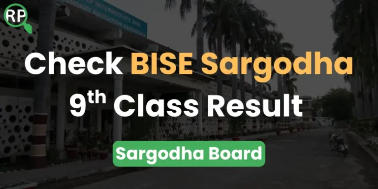 Sargodha Board 9th Class Result 2026